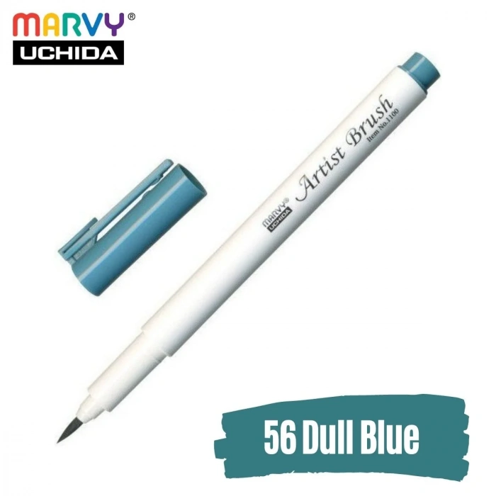 Marvy Artist Brush Pen 1100 Firça Uçlu Kalem 56 Dull Blue