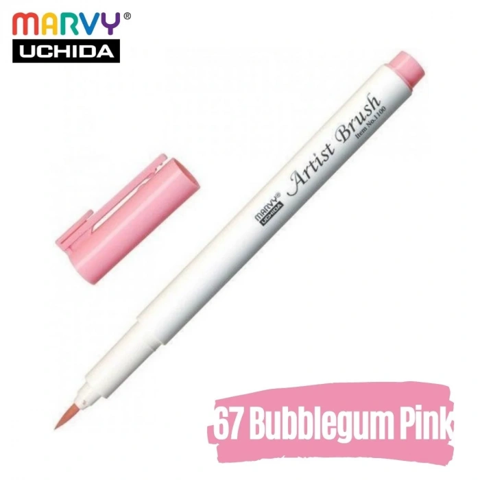 Marvy Artist Brush Pen 1100 Firça Uçlu Kalem 67 Bubblegum Pink