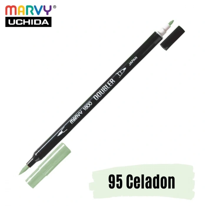 Marvy Artist Brush Pen 1800 Çift Taraflı Firça Uçlu Kalem 95 Celadon