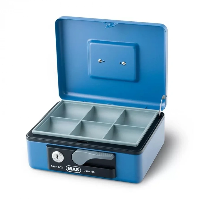Mas 185 Orta Boy Metal Para Kasası Mavi