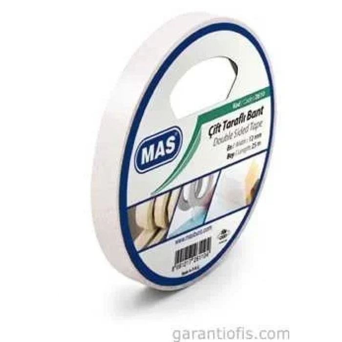 Mas 2610 Çift Taraflı Bant (12mm X 25m)