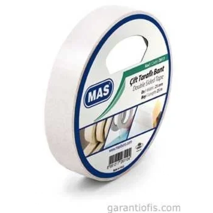 Mas 2613 Çift Taraflı Bant (25mm x 25m)