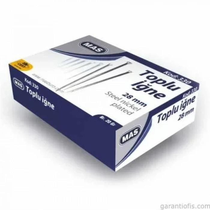 Mas 330 Nikelli Toplu İğne 20gr (28mm)