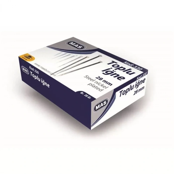 Mas 330 Toplu İğne 20 Gr. 28 Mm