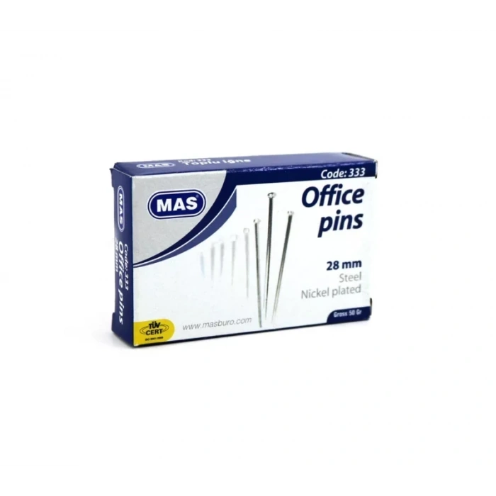Mas 333 Toplu İğne 50 Gr. 28 Mm