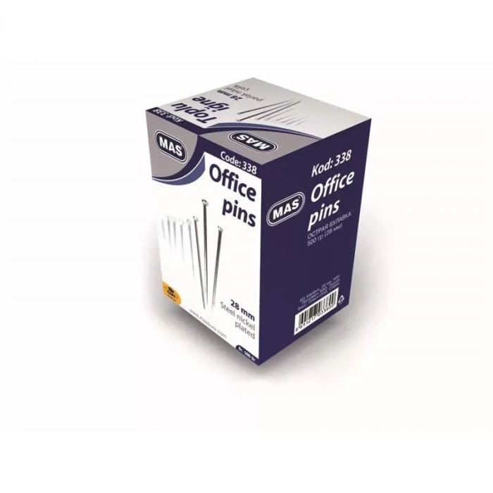 Mas 338 Toplu İğne 500 Gr. 28 Mm