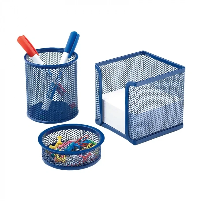 Mas 505 Metal Perfore Masa Seti Mavi 3lü