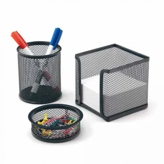 Mas 505 Siyah Metal Üçlü Kalemlik Set