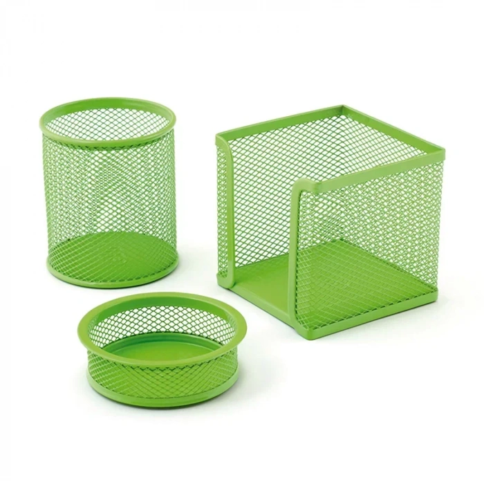 Mas 505 Yeşil Metal File 3 Lü Masa Seti