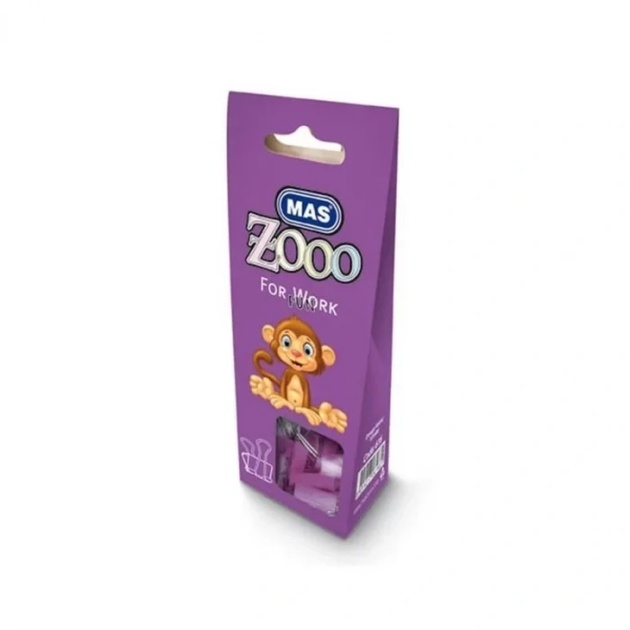 Mas 616 Zoo Omega Çelik Kıskaç 25mm Mor 10lu