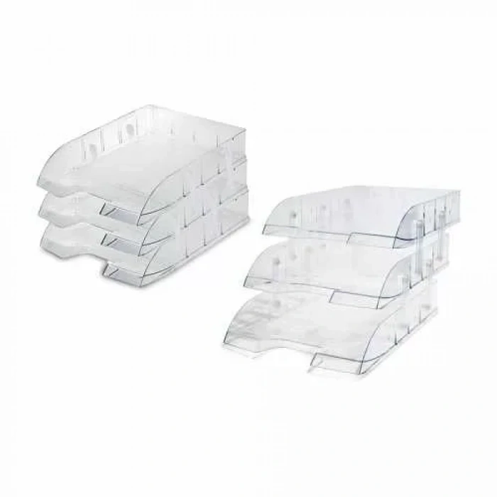 Mas 829 Mafsallı Hareketli Evrak Rafı (3 Katlı)