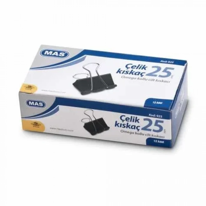 Mas 925 Omega Çelik Kıskaç 25mm (12 Li Paket)