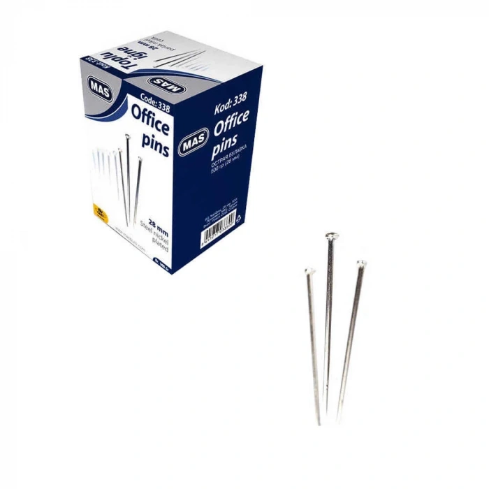 Mas Toplu İğne Nikelli 500 gr 28 mm