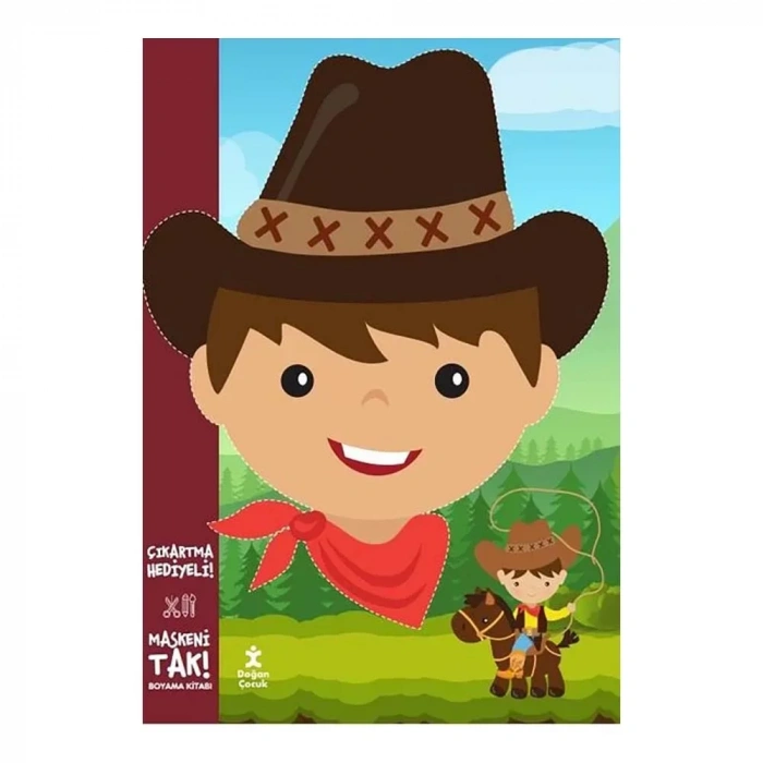 Maskeni Tak Kovboy Boyama Kitabı