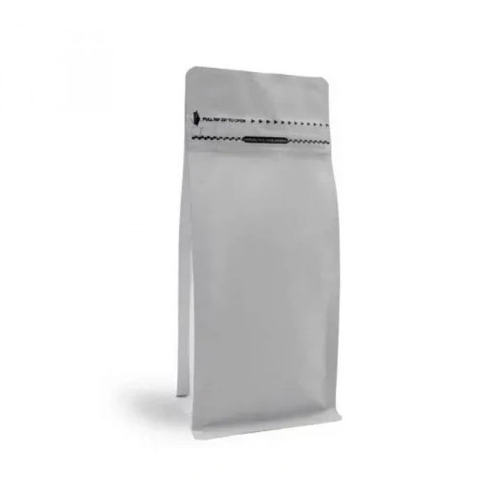 MAT BEYAZ METALİZE KİLİTLİ FLAT BOTTOM (11,5X21,5) CM 100 adet