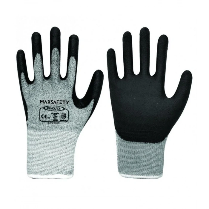 Maxsafety Kesilmez İş Eldiveni Poliüretan Pu-Cut3 No 10