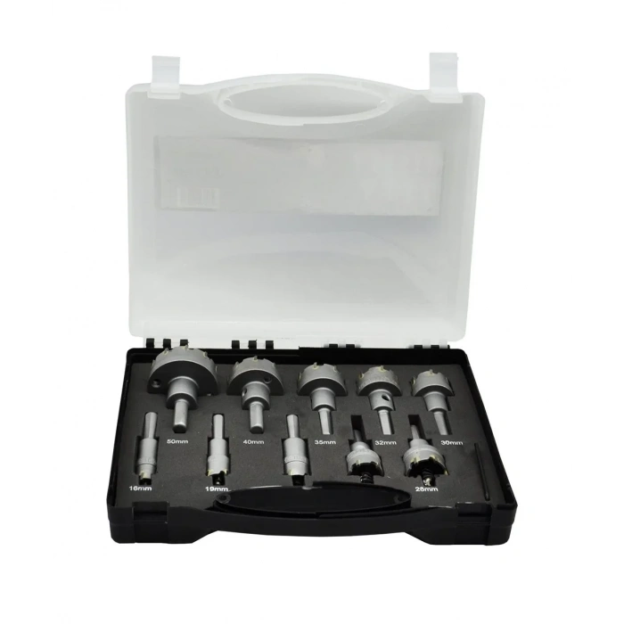 MERCURE T3 T.C.T Paslanmaz Metal Delme Elmaslı Panç Seti 10 Parça