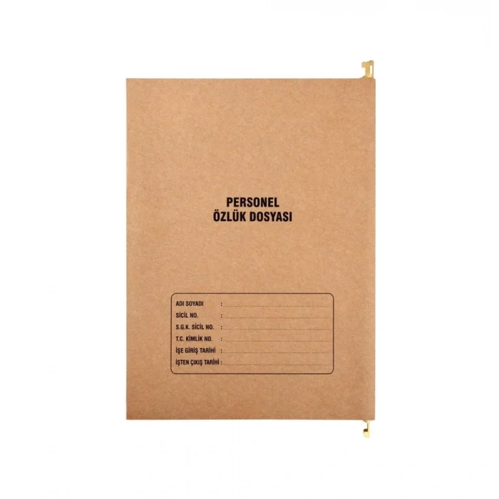 Metal Askılı Personel Özlük Dosyası 8 Yapraklı 10 Lu Paket