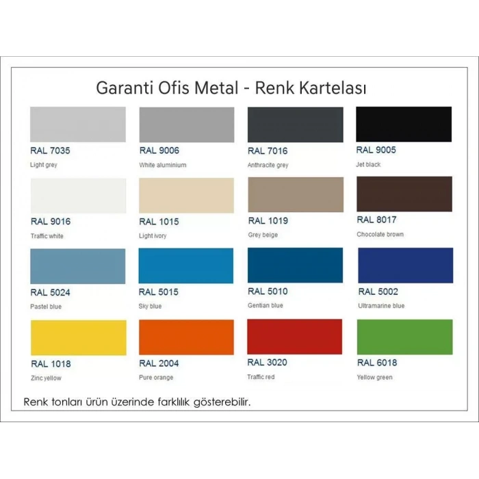 Metal Dosya Klasör Dolabı Kahverengi (100cm)