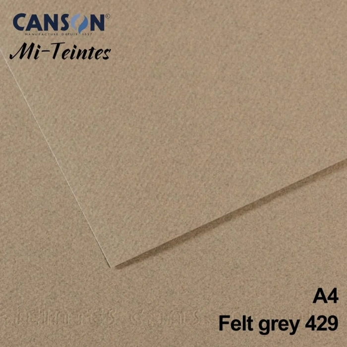 Mi-Teintes 160gr A4 429 Smoke Grey 3lü