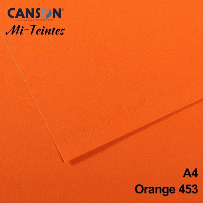 Mi-Teintes 160gr A4 453 Orange 3lü