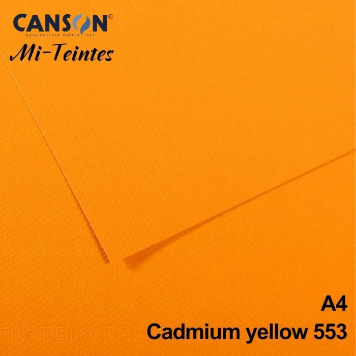 Mi-Teintes 160gr A4 553 Bright Yellow 3lü