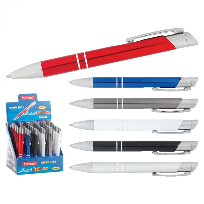 MİKRO 1001 B/P METAL BASMALI TÜKENMEZ KALEM