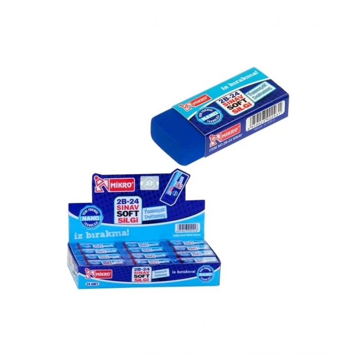 Mikro 2b-24ss Soft Sınav Silgisi 24 Lü