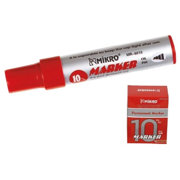 Mikro 6010 Kırmızı 10mm Jumbo Marker