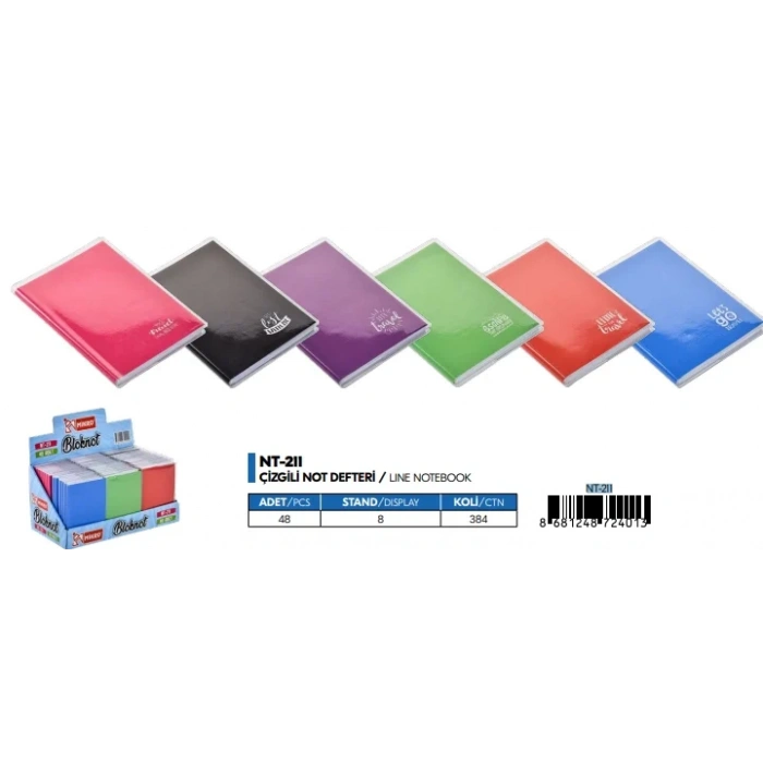 Mikro Nt-211 Çizgili Not Defteri