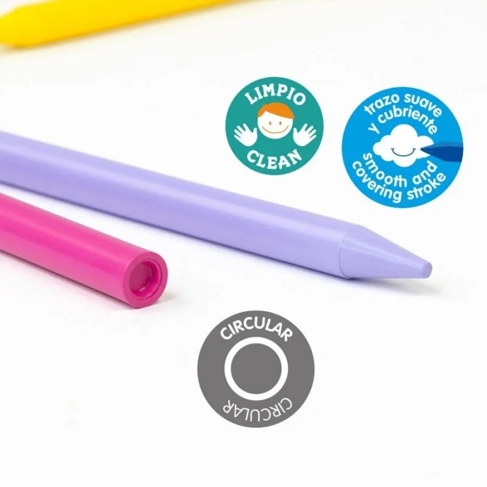 Mılan 022r12 Plastıpastel Mum Pastel Boya 12lı