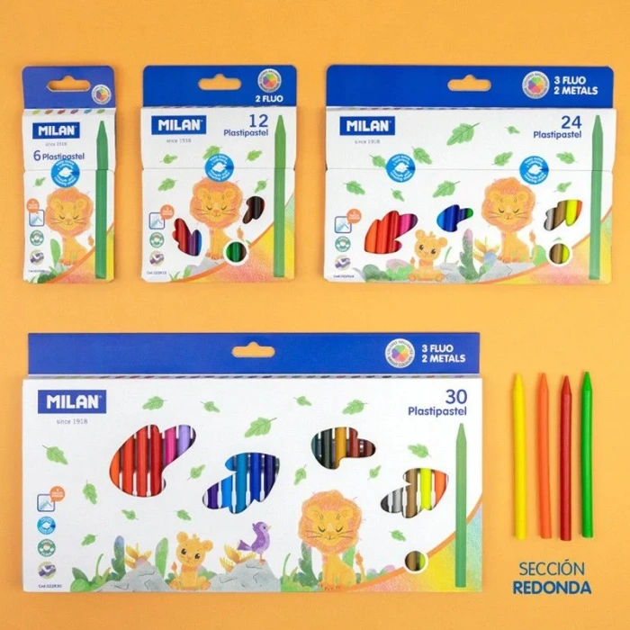 Mılan 022r12 Plastıpastel Mum Pastel Boya 12lı