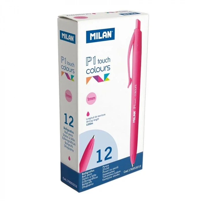 Mılan 176553212 P1 Touch Pembe Tükenmz Kalem - 12adet