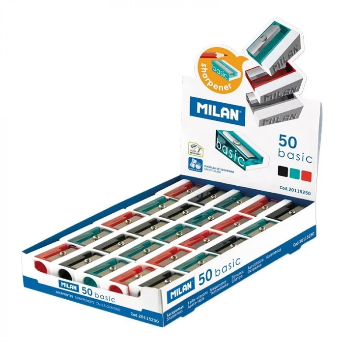 Mılan 20115250 Basıc Kalemtraş - Asorti - 50adet