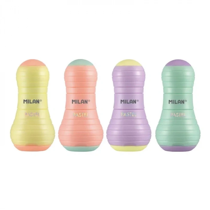 Mılan 4723112 Sway Pastel Kalemtraş/silgi - 12adet