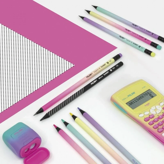 MILAN 71522206 SUNSET İNCE UÇLU KURU BOYA KALEMİ (3,5MM UÇ) - 6LI