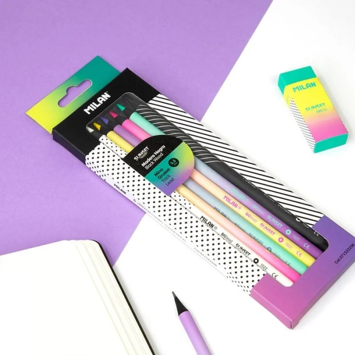 MILAN 71522206 SUNSET İNCE UÇLU KURU BOYA KALEMİ (3,5MM UÇ) - 6LI