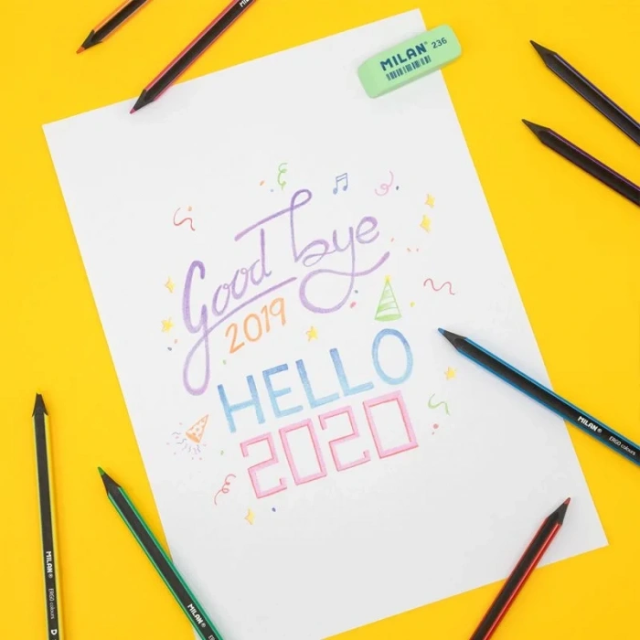 Mılan 7229110 Ergo Kuru Boya Kalemi - 10lu