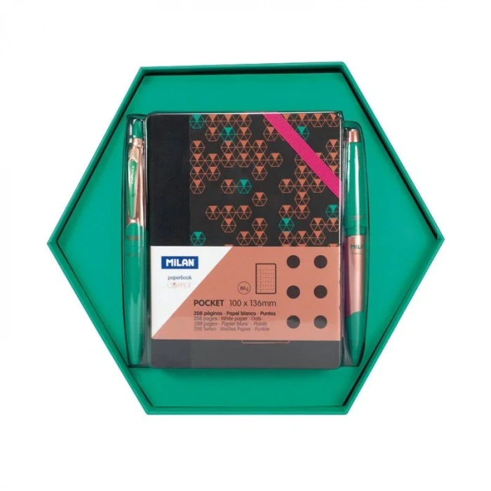 Mılan 8741 Copper Altıgen Yeşil Hediye Seti