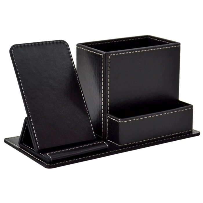 Mimaks Dk-155 3 Bölme Suni Deri Telefon Standtlı