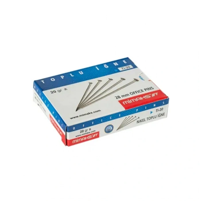 Mimaks Nikelli Toplu İğne 20gr Kutu (tı20)
