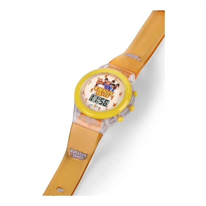 Miniflak Lisanslı Rafadan Tayfa Sarı Işıklı Çocuk Kol Saati  Rf7210