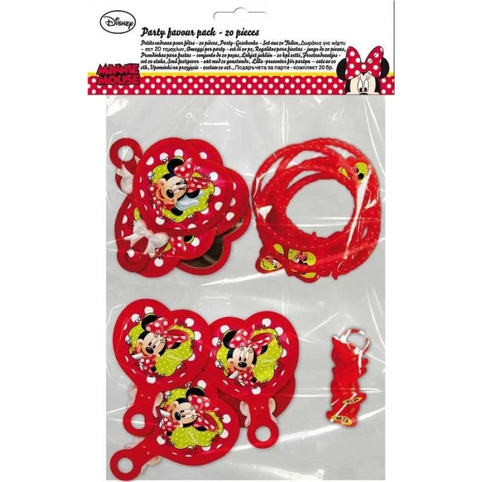 Minnie Mouse Süslü Kızlar Set 20 Adet