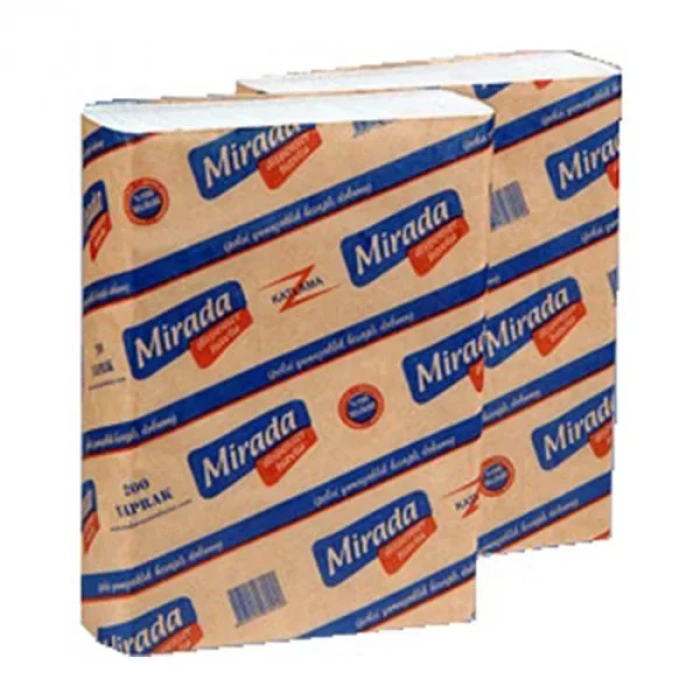 Mirada Confort Z Katlama Kağıt Havlu(19gr-m2) 21cm X 21cm 1 Koli (12 Paket)