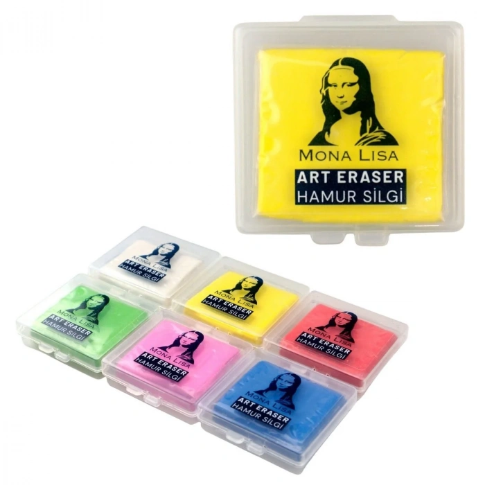 Mona Lisa Plastik Kutulu Hamur Silgi Renkli
