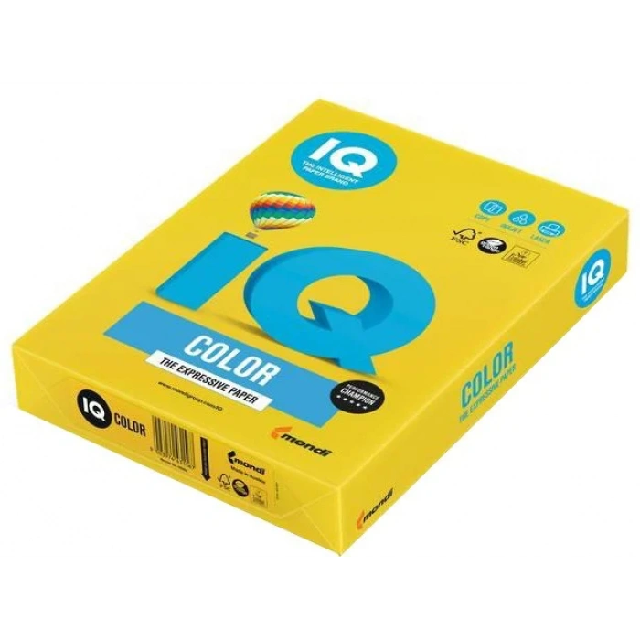 Mondi İQ Renkli Fotokopi Kağıdı A4 80gr Hardal 500lü