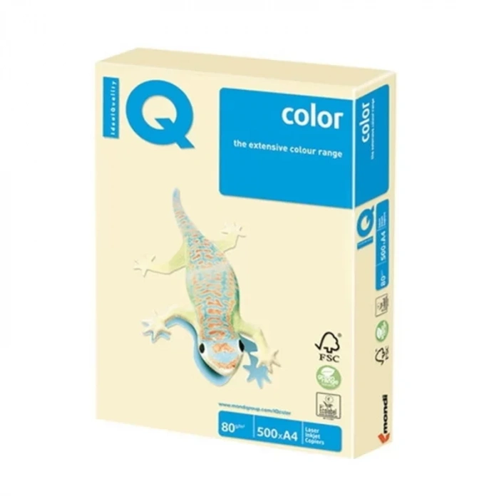 Mondi İQ Renkli Fotokopi Kağıdı A4 80gr Vanilya 500lü