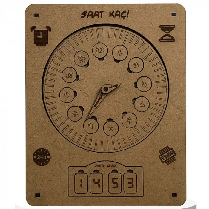 Moon Beavers Saat Kaç Ahşap Eğitici Oyun