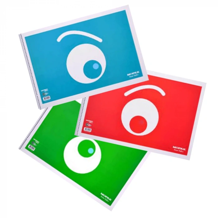 Mopak Spiralli Plastik Kapak Resim Defteri 35X50 30 YP