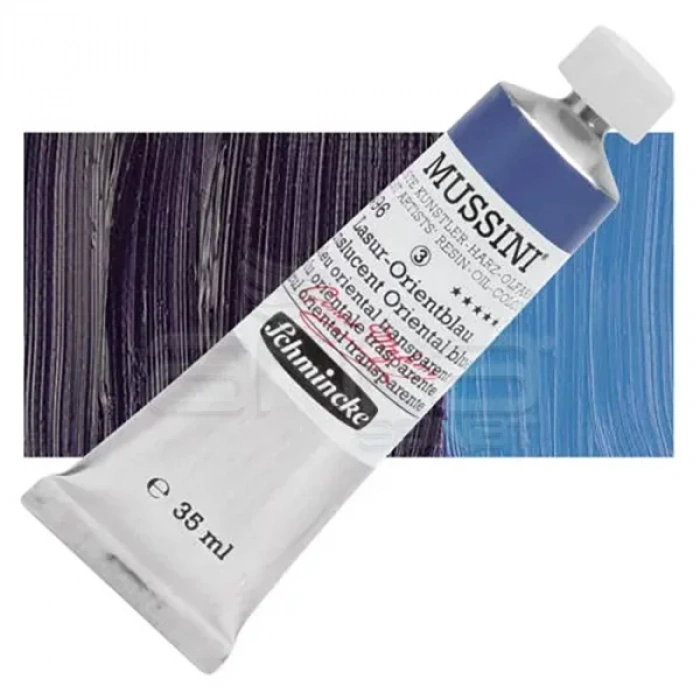 Mussini 35ml Yağlı Boya Seri:3 No:496 Translucent Oriental Blue